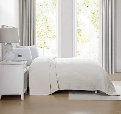 Grand Hotel Lightweight King Blanket, 100% Cotton, Ivory
