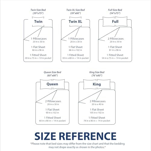 Swift Home Full Bed Sheet Set with Double Side Pockets, Cream