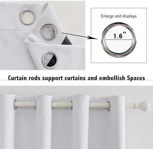 Anytime 100% Blackout Curtain 2 Panels Set,Thermal Insulated Window