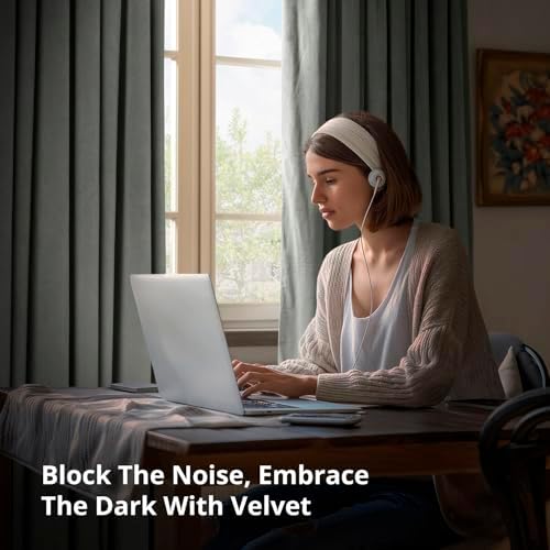 Plush Velvet Pleated Blackout Curtains (1 Panel), 25W X 120L, Silver