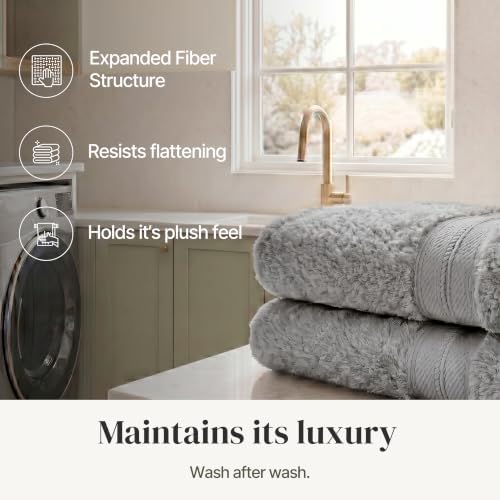 Modern Threads Spun Loft 4 Pack Bath Sheets – Oversized 35 x 66 Bath