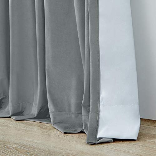 120 W x 96 L Pinch Pleated Curtains Room Darkening Velvet Curtain