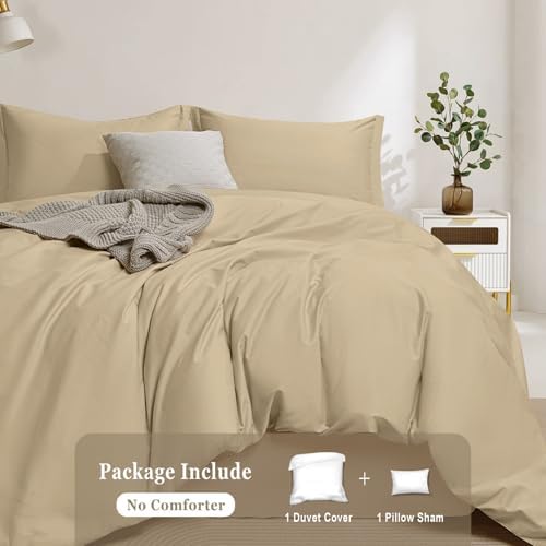 100-Percent Cotton Duvet Cover Set, Hidden Zipper Closure, Ultra Soft