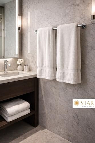 Hotel Value Cotton Bath Towels, 27 x 54 in, 6 Pack