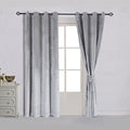 Cherry Home Super Soft Luxury Room Darkening Velvet Silver Gray