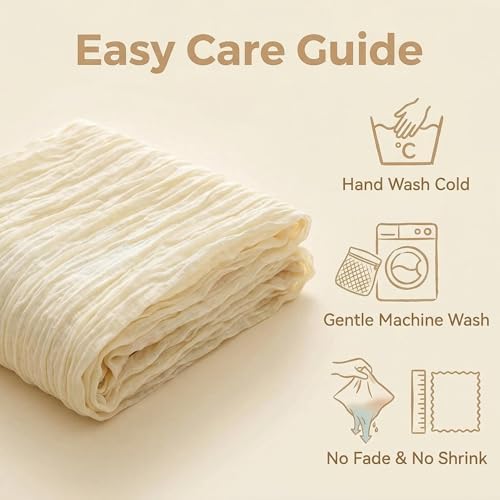 Beige Cheesecloth Table Runner, Gauze, Wedding, 12 Pack, 35x120in