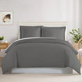 3-Sided Zipper Closure 3-Piece All Season Duvet Cover Set, Luxury