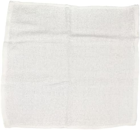 White Cotton Bar Mop Rags, 17 x 20 in, 24 oz/Dozen, 48 Pack