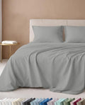 California Design Den 600 Thread Count King Size Bed Sheets Set, Light