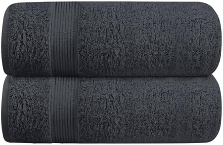 Belizzi Home Cotton 2 Pack Oversized Bath Towel Set 28x55 inches