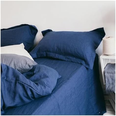 UOIO 100% Linen Duvet Cover with Button Closure Soft Breathable Quilt