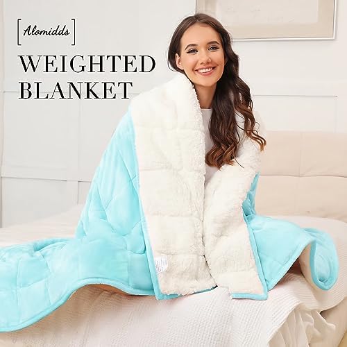 Alomidds Weighted Blanket for Adults, 12lb Twin Size Weighted