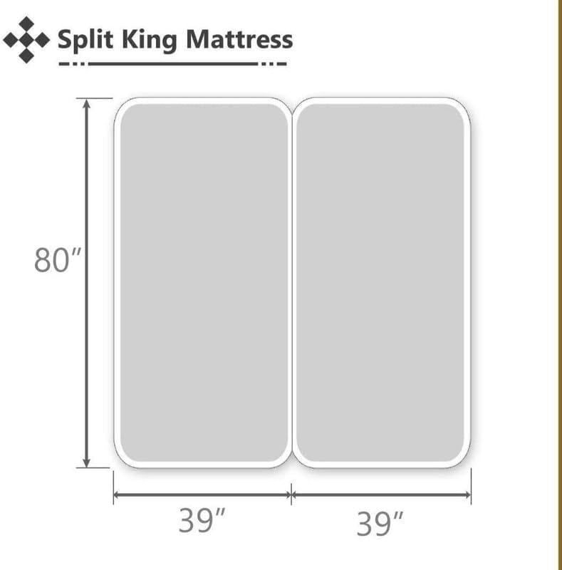 Rajlinen Split King Sheet Set for Adjustable Bed, 100% Egyptian