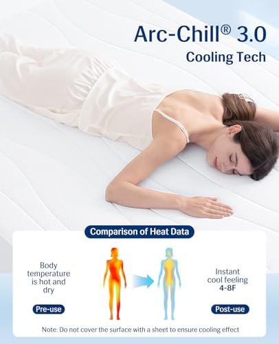 Elegear Cooling Mattress Pad Queen for Hot Sleepers with Arc-Chill®