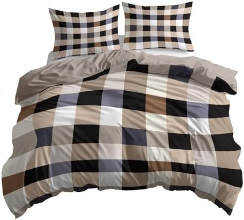 King Size Duvet Cover 3 Pieces Set 102 x 91 inches, Vector