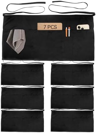 Xeoxarel Aprons with 4 Pockets (Available in 3 Pack / 7 Pack) 23.5'' X