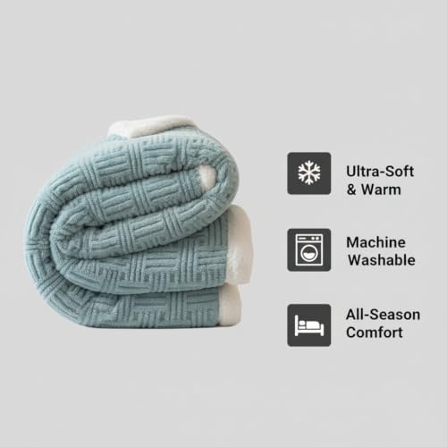 Cozy King Size Blanket for Bed Soft Fleece Blankets Lightweight for