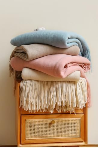 Bedding Chunky Cable Knit Throw Blanket Lightweight Blanket for Sofa