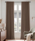 PONY DANCE Extra Long Blackout Curtains 120 inches Long for Bedroom