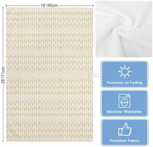 Vertical Stripes Kitchen Towels Set of 3, Water Absorbent Dish Towel