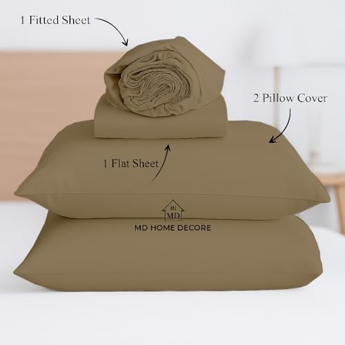 Luxury Egyptian Cotton Sheets Full Size, Deep Pocket Fitted Sheet Fits