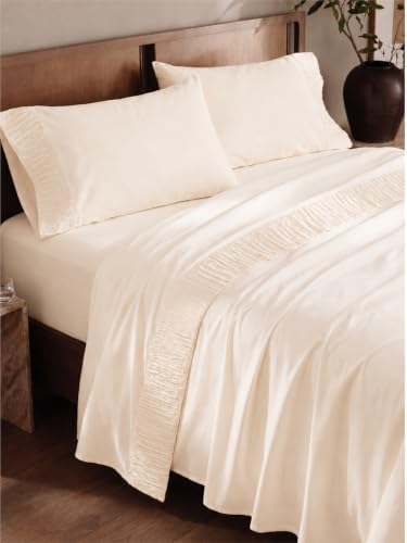 Bedsure Queen Sheet Set - 4 Pieces Soft, Breathable, Cooling Bed