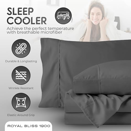 Twin XL Sheet Sets - 2 Pcs Set - Fade Resistant Double Brushed