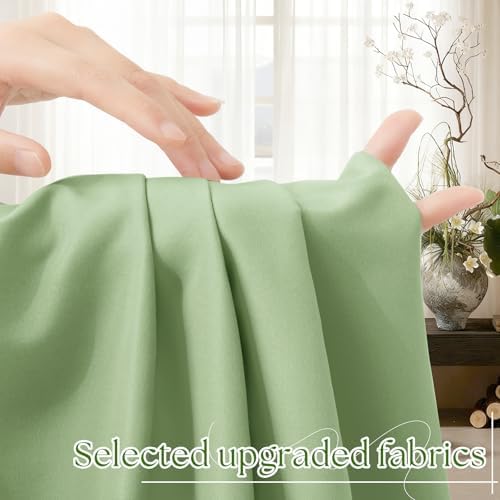 Vonty Full Sage Green 1800 Thread Count Microfiber Sheet Set, 4-Piece