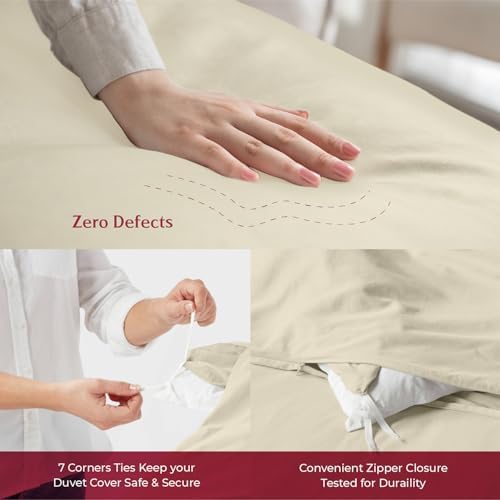 Mayfair Linen 100% Egyptian Cotton Duvet Cover Set Full/Queen Size