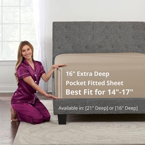 Kids Twin XL Fitted Sheet Real 16' Deep Pockets Fit Perfectly 14'18'