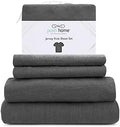 Posh Home King Size Jersey Knit Sheet Set, 4-Piece - Soft & Breathable