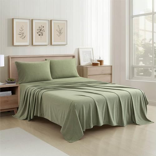 Aeropostale Super Soft Jersey Knit Sheet Set, 4 Piece Bed Sheets