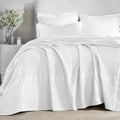 SUPERIOR Waffle Weave Cotton Blanket, Comfy Blanket for Bedroom Decor