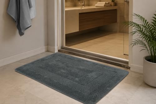 COTTON CRAFT Bath Rugs - 2 Pack Large 20x30 Soft Plush Bath Mats