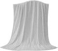 Gray Thin Lines Blanket Plush Cozy Fuzzy Throw Blanket for
