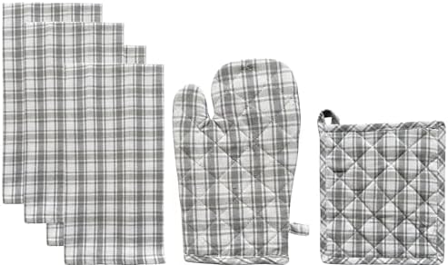 Buffalo Plaid 100% Cotton Non-Slip, Heat-Resistant Set of 6 Kitchen