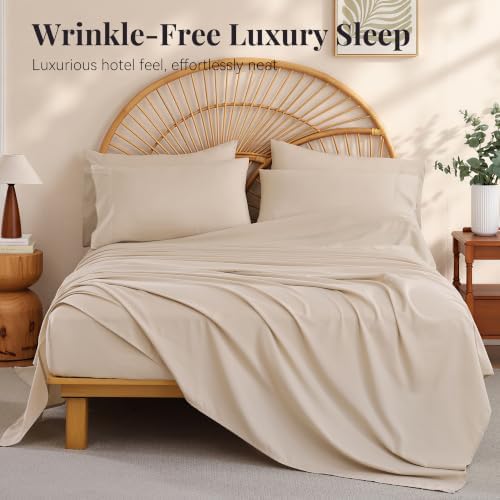 Full Size Sheets 6 Piece, Soft Full Size Bed Sheets, 16 Inch Deep