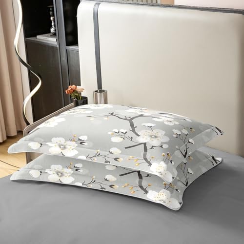 Feelyou Vintage Flowers Duvet Cover 100% Cotton Queen Size Boys Girls