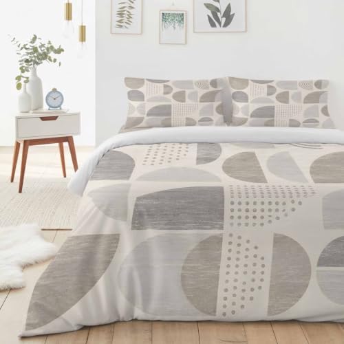 Textured Bohemian Shapes Full Duvet Cover Set - 4 Pcs Comforter Cover