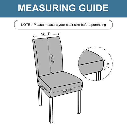 Genina Waterproof Dining Chair Covers Set of 4 Parsons Chair