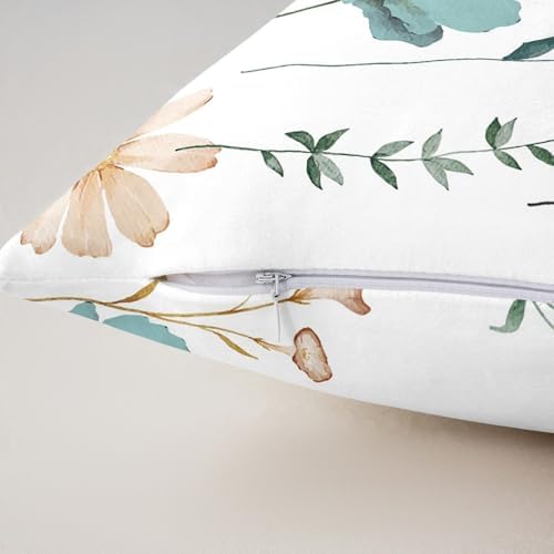 Erosebridal Minimalist Floral Decorative Pillow Covers Set of 2