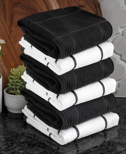 T-Fal Solid & Checked Parquet Kitchen Towels: Highly Absorbent, Super