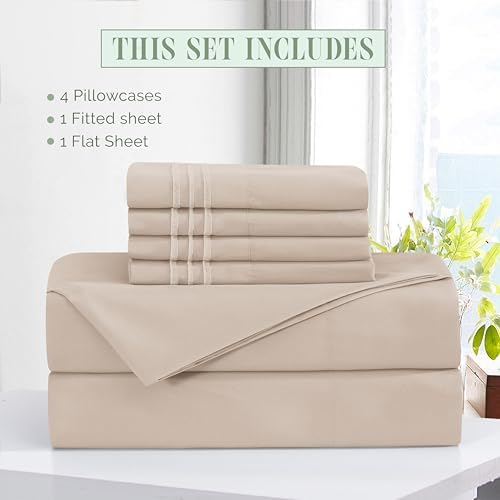 Elegant Comfort Luxury Soft 6-Piece 1500 Premium Hotel Quality Bed