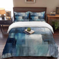 Contemporary Abstract King Duvet Cover Set - 4 Pcs Comforter Cover