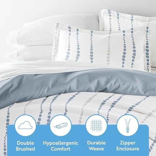 Linen Market Duvet Cover King Size (Navy) - Experience Hotel-Like
