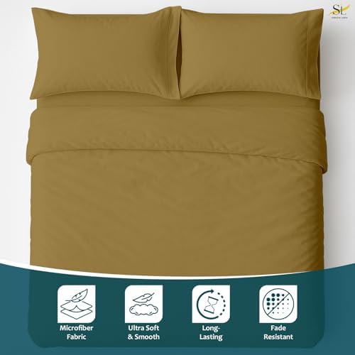 Shreem Linen Luxury 4 Piece Microfiber RV Sheet Set, Deep Pocket Fits