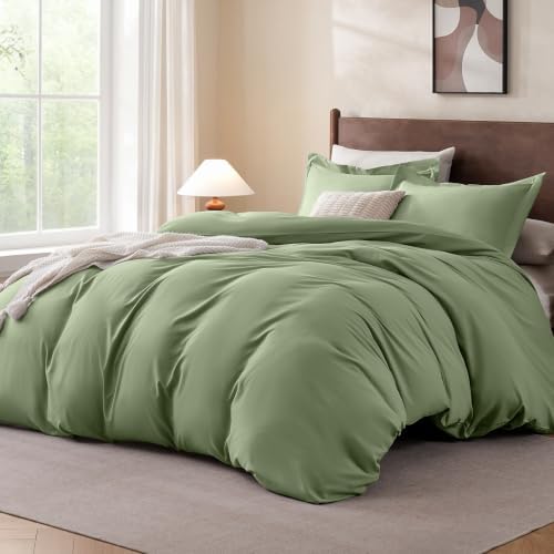FreshCulture California King Duvet Cover - 3 Pieces Microfiber Duvet