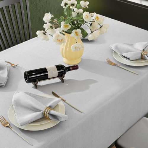 SASTYBALE Rectangle Tablecloth 60 x 120 Inch Gray Tablecloth