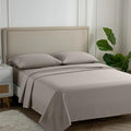 Carressa Linen 600 Series Full Size Sheets Set, 16" Deep Pocket, Taupe