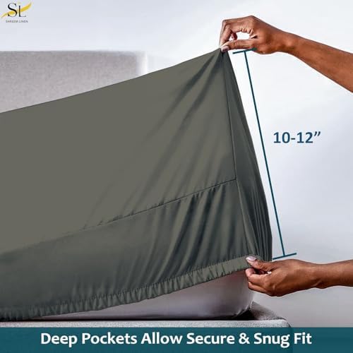 Shreem Linen RV Bunk XL Sheets 42x80, 100% Egyptian Cotton 4-Piece